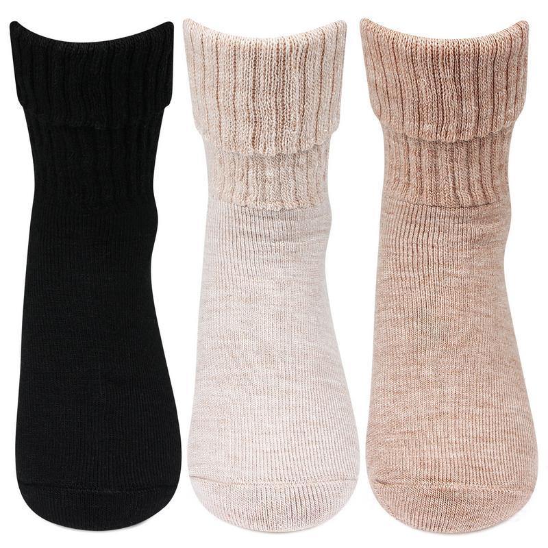 Women's Woolen Anthra Color Anti-Skid (Gripper) Indoor Socks - Pack Of –  BONJOUR