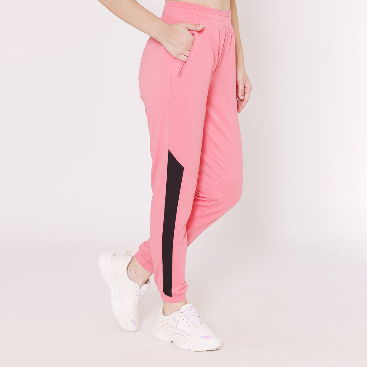 Women Fashion Jogger Pants - Peach – BONJOUR