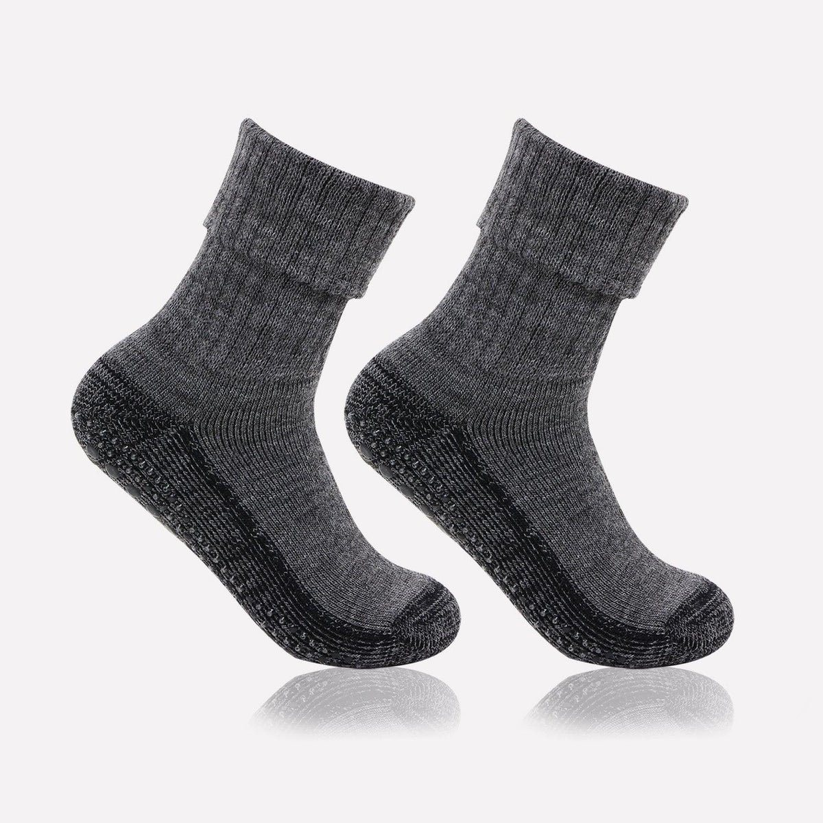 Ava Non-Slip Slipper Socks, Oatmeasl, Grip Sole, Bed Socks, Womens Socks