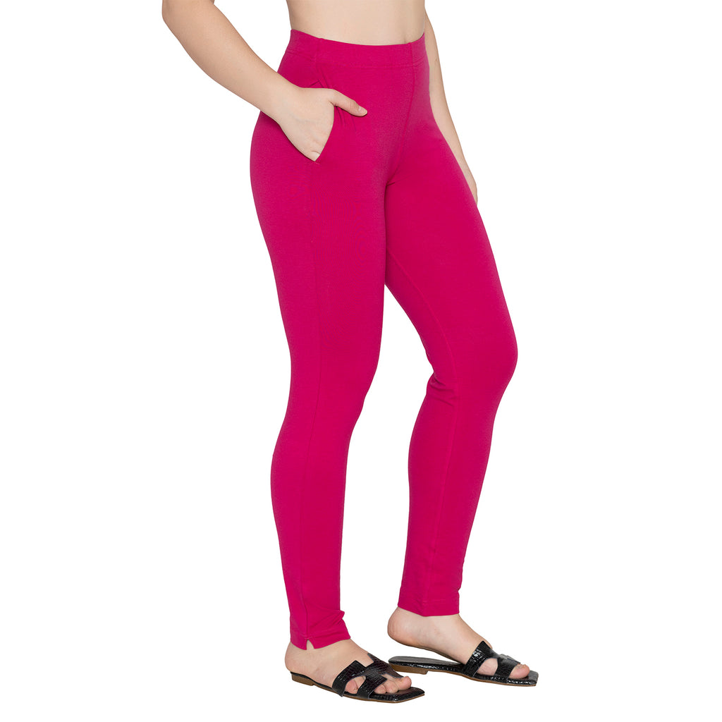 Women Soft Cotton Kurti Pant - Fuchsia