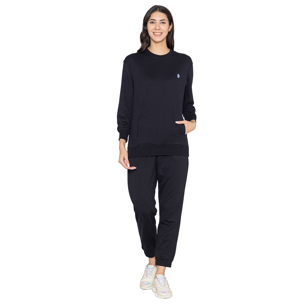 Women Co-ord Set for Winter - Black