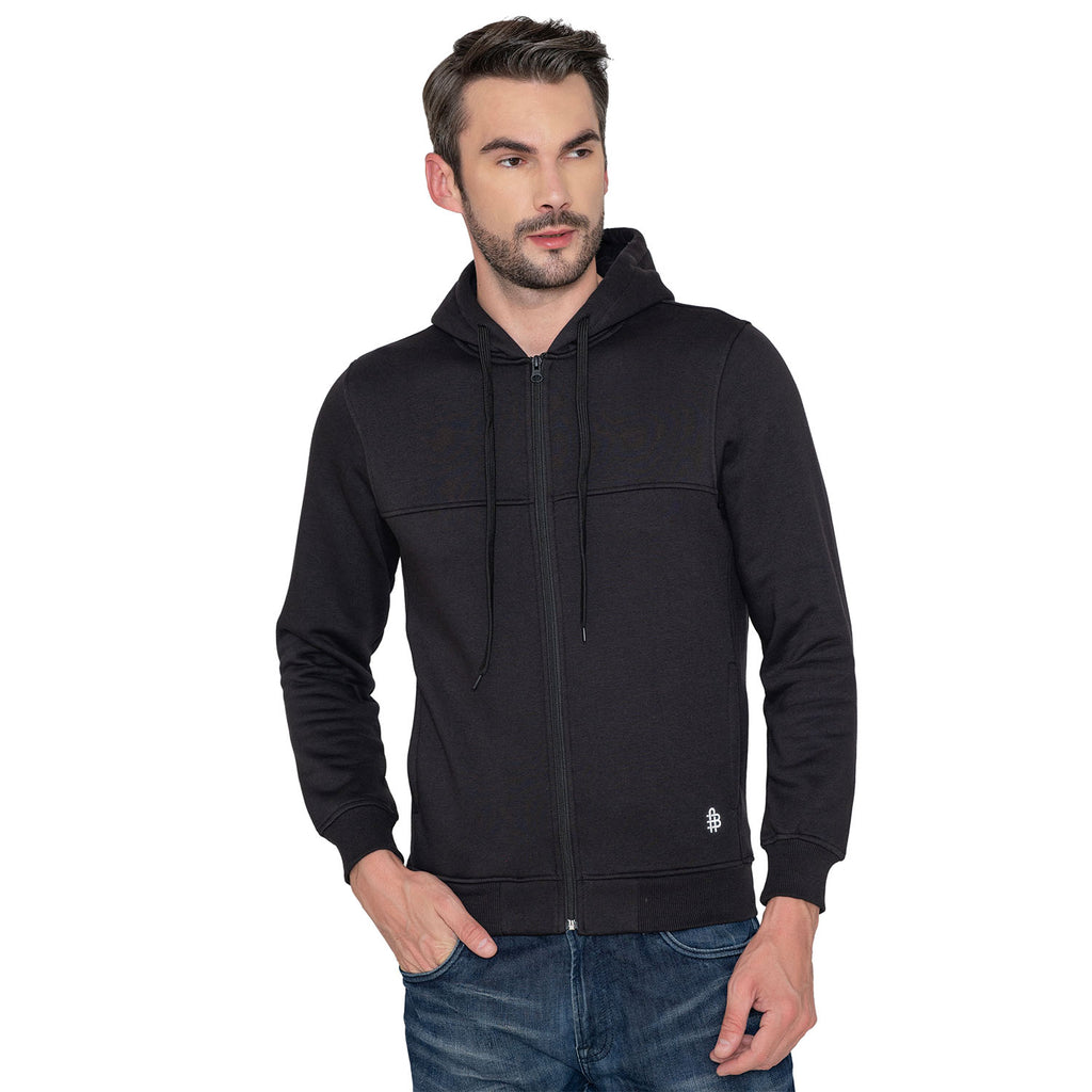 Men's Full Sleeve Hoodie - Black