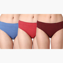 BONJOUR - Panty Of 3 Women Pack – Printed