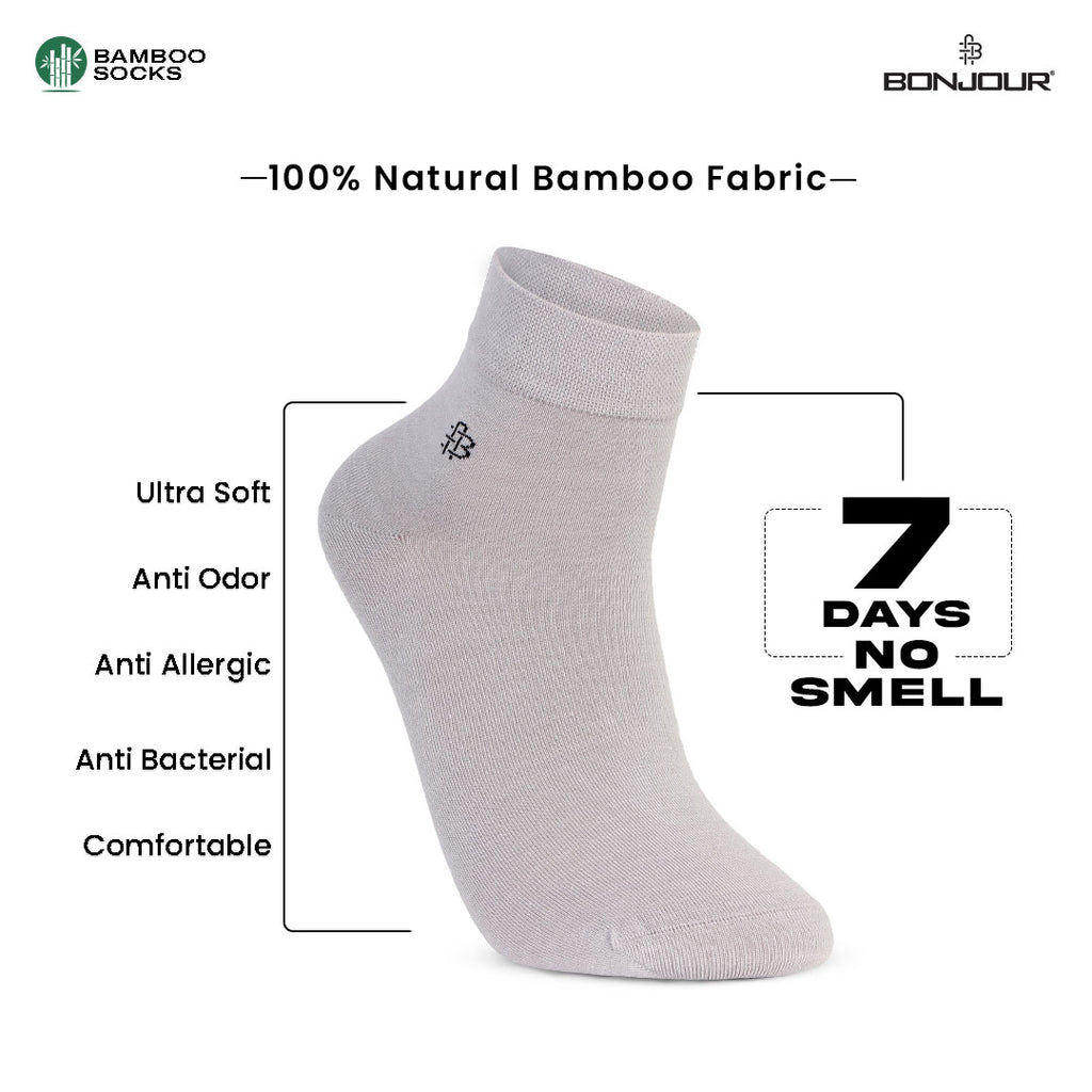 Classic Bamboo Ankle Socks | Assorted - Pack of 3 – BONJOUR