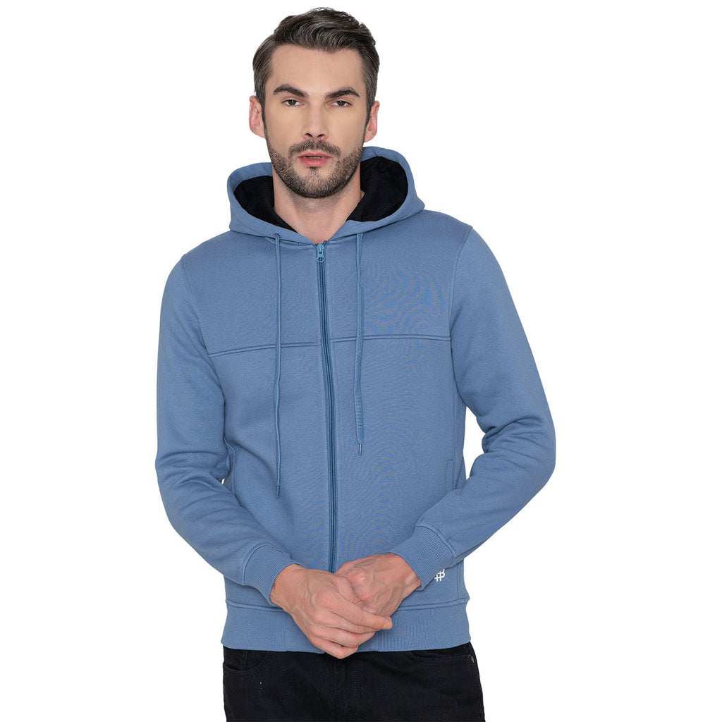 Men's Full Sleeve Hoodie - Blue