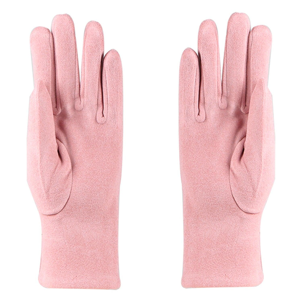 Light pink cheap winter gloves