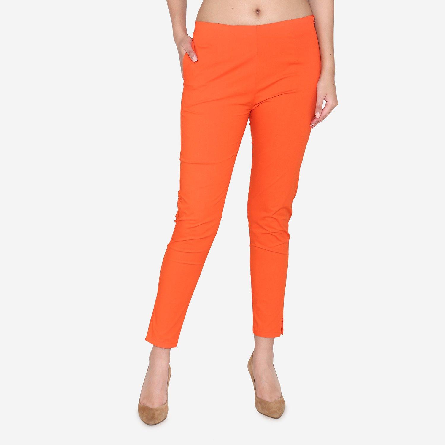 Womens Orange Trousers  NAKD