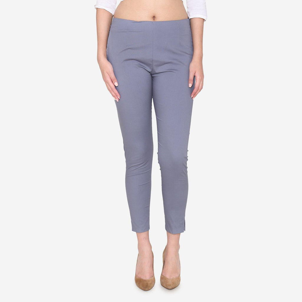 Buy Popwings Women Casual Rust Self Designed Solid Formal Trousers | Latest  Design Trousers | Stylish Trousers | Regular Wear Trousers Online at Best  Prices in India - JioMart.