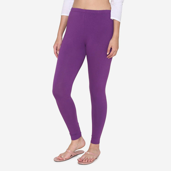 Casual Solid Regular Violet Purple Plus Size Leggings (Women's) -  Walmart.com