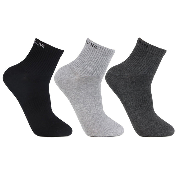 全城熱賣  [Black][3 Pairs] Men's Boat Socks - Heel with Anti-slip