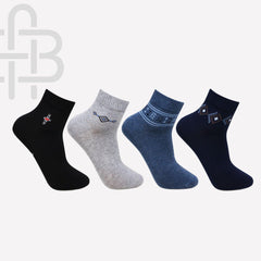 Bonjour Boys' Ankle Socks (Pack of 4)