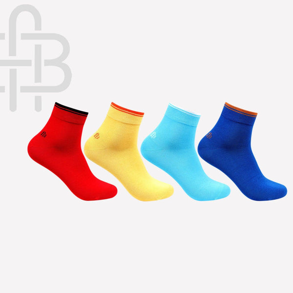 Multi Color Men Basic Color Block 5in1 Liner Socks - Men Socks  PHPN457M24IYMIX43-46