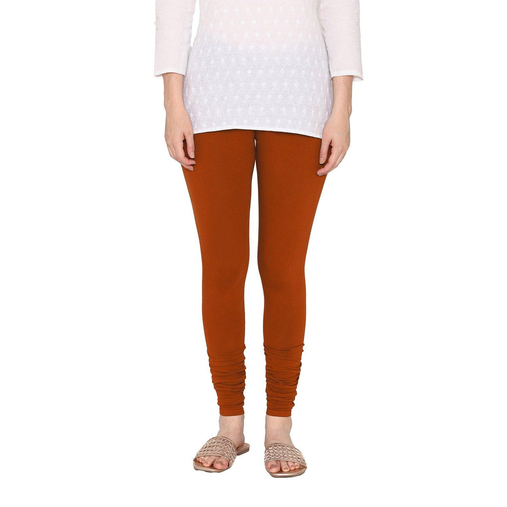 Women's Cotton Churidar Length Leggings Size XL Color White