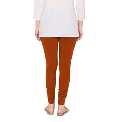 Urban Fashion Churidar Legging Suit in Orange Embroidered Fabric LSTV116723