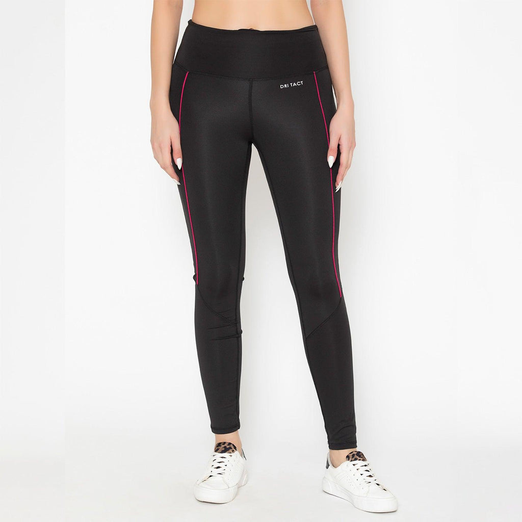 Tuna London Lingerie  Tuna London Black Polycotton Lycra Solid Tight Fit Track  Pant For Women Online  Nykaa Fashion