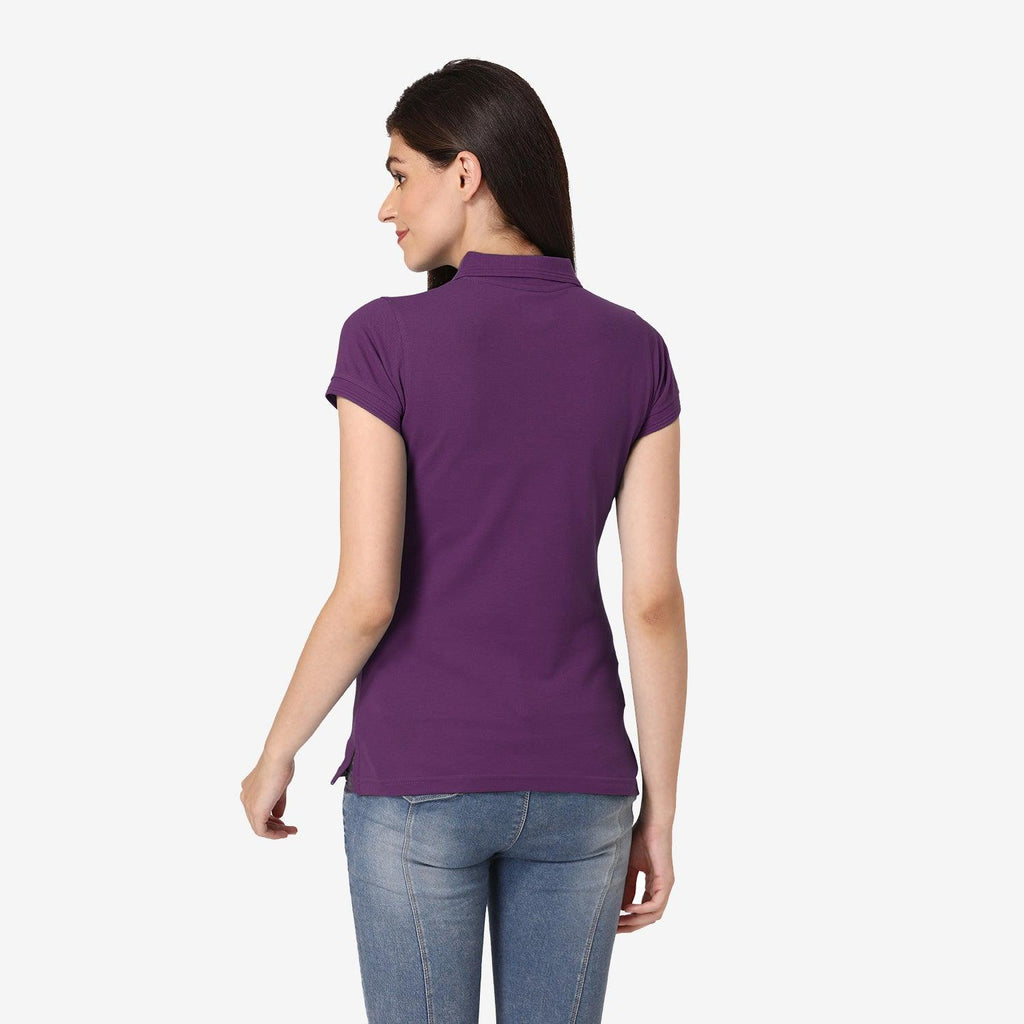 Dark purple polo t shirt best sale