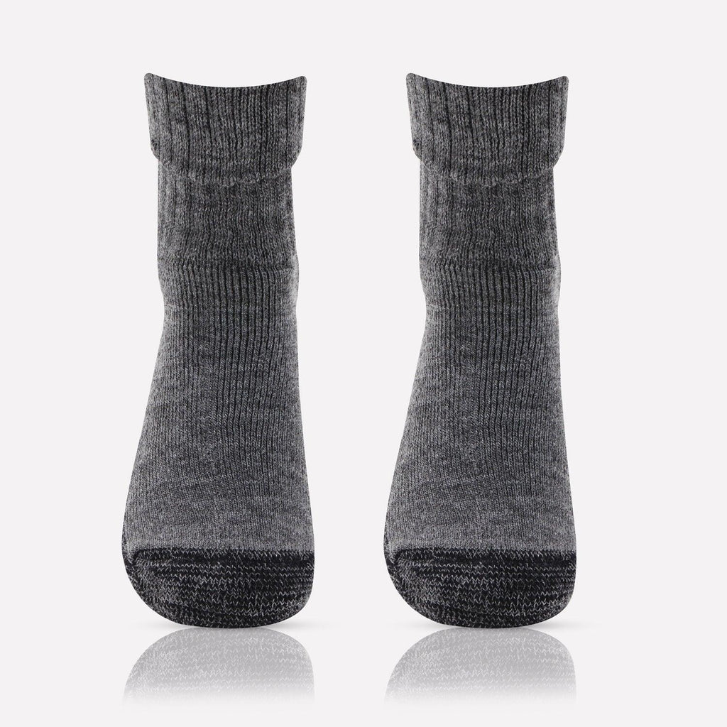 Women's Woolen Anthra Color Anti-Skid (Gripper) Indoor Socks